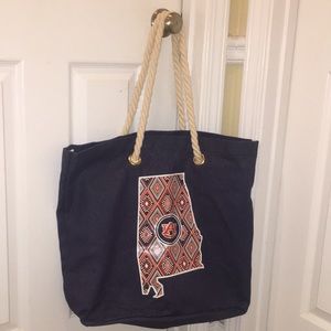 Alabama State AUburn University Rope Handle Tote